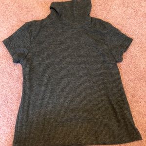 J. Galt cropped short sleeve turtleneck